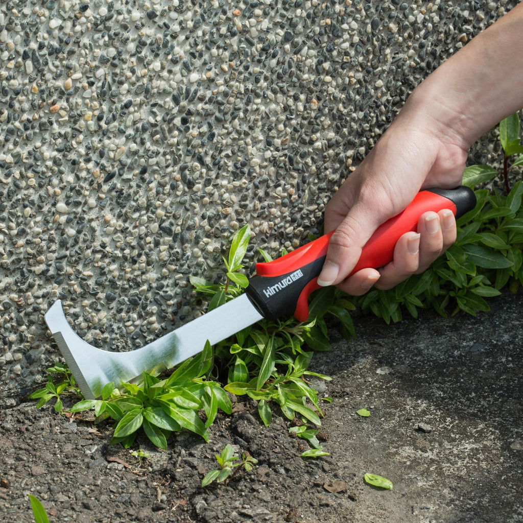 Kimura Pro Crack Weeder Crevice Tool, Japanese SK5 Steel, 10.5 inches, Non-Slip Ergonomic Handle, Side Walk Weed Puller, Garden Lawn Yard Tool for Patio, Sidewalk, Deck, Driveway, Cracks