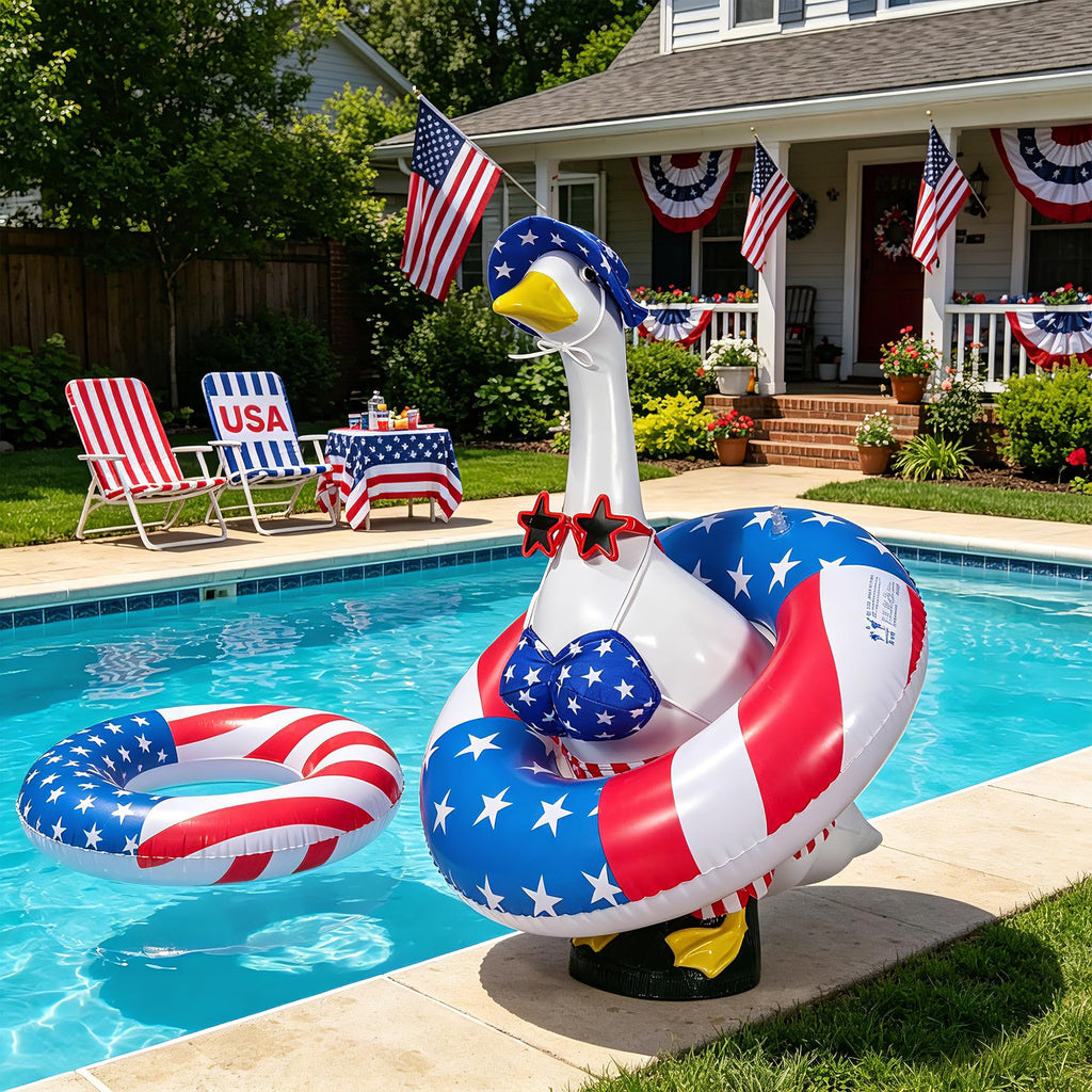 Bikini Porch Goose Outfits Fits 23" Goose Statue Summer Porch Goose Outfit