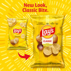Lay's Potato Chips, Classic, 1 Ounce (Pack of 40)