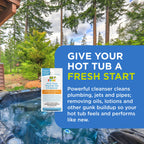FROG Jump Start and Pipe & Jet Cleanser for Hot Tubs - Start-Up Chlorine Shock and Single Dose Deep Clean Purge Cleaner - Hot Tub Set Up & Treatment - 1 Pack