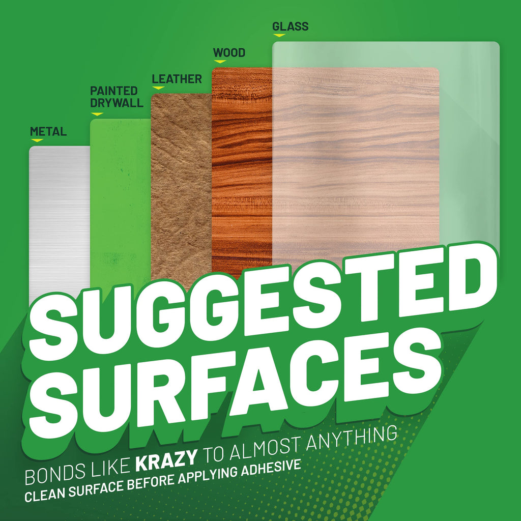 Krazy Fix Fast Waterproof Glue, Fast Curing Polyurethane Singles (3 x 4g)