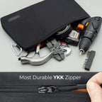 COREFLEX Premium Tool Pouch Zipper Bag, Small Tool Bag, Multipurpose Storage pouch, Heavy duty Flat Bottom Tool bag with YKK Zipper (6 pack Combo mixed size)