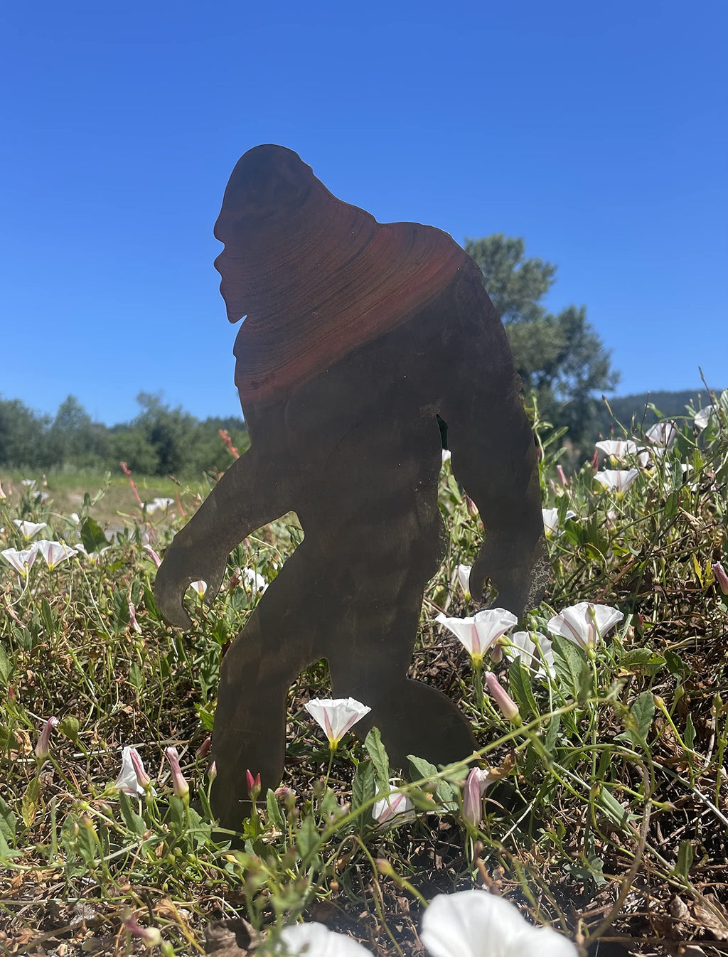 SQUATCH METALWORKS Bigfoot Walking Spike (Lawn Spike) - Lawn and Garden Ornament - Bigfoot/Sasquatch/Yeti Gift - Cold Rolled Steel - Made and Manufactured in USA