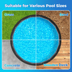 AquaJoyer 10' x 16' Oval Thicker Heavy Duty Pool Liner Pad for Above Ground Pool, Pool Padding Underlayment for Pool Bottom, Protects Pool Prevents Punctures Weed Barrier Comfortable underfoot