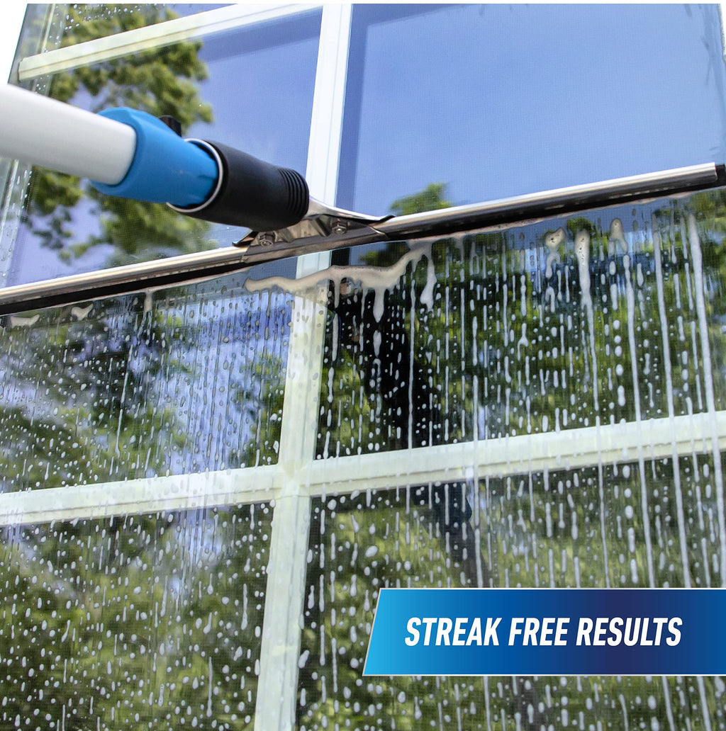 Unger Professional Streak-Free EasyGlide Glass Cleaner Concentrate, 32 oz – Ammonia-Free, Makes 25 Gallons of Solution , Safe for Tinted Windows, LOW-E Glass, Windshields & Mirrors