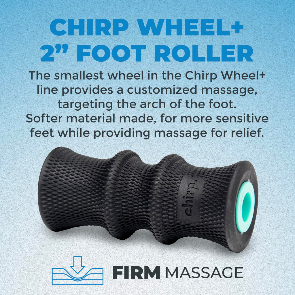 Chirp Wheel Foam Roller ��� Targeted Back & Neck Relief, Lumbar Spine Stretcher, Spinal Decompression Back Stretcher, Massage Roller with Density Foam for Physical Therapy, Supports 500lbs, 2-Inch Mint