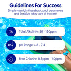 Eeziblue Monthly Algaecide for Swimming Pool, Pool Algaecide for Inground Pool & Above Ground Pool - Effective Monthly Treatment to Prevent Algae Growth up to 20,000 Gallons