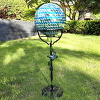 Cast Iron Gazing Globe Stand, 24.5" Gazing Ball Stand for Indoor Outdoor