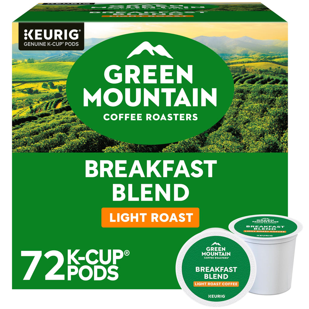 Green Mountain Breakfast Blend Coffee, K-Cup Pods, 72 Count