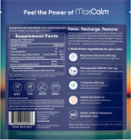 Max Calm Relaxing Drink Mix | Raspberry-Lemonade Flavor | Magnesium & KSM-66 Ashwagandha Supplement | Supports Relaxation | 30 Single-Serve Packets