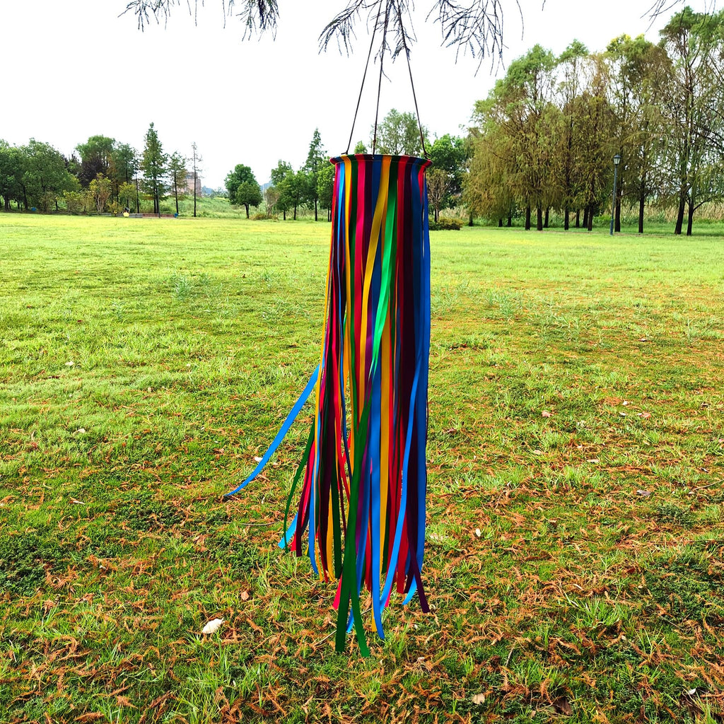 Satin Ribbon Windsock Streamer, Outdoor Decorations, WS-49K-01