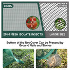 Pop Up Mesh Plant Cover, 35x35x38'' Garden Netting for Insect Protection