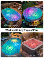 NIORSUN Floating Solar Pool Lights, 5.8 Inch IP68 Waterproof Pool Lights with Remote, 9 RGB Color LED Pool Solar Lights with Timer Auto On/Off, Pool Lights for Inground Above Ground Pools Hot Tub Spa