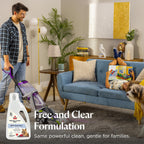 Bissell Free & Clear OXY Carpet Deep Clean Solution, for use in leading upright carpet cleaners, 60oz, Same powerful clean, gentle for families, Hypoallergenic formulation without dyes or fragrance