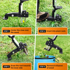 Weed Puller Tool, Heavy Duty Stand Up Weed Puller with 39.3" Long Handle & Tough Stainless Steel Claws, Detachable Gardening Hand Weeding Tool for Lawn Garden Without Bending, Pulling, or Kneeling