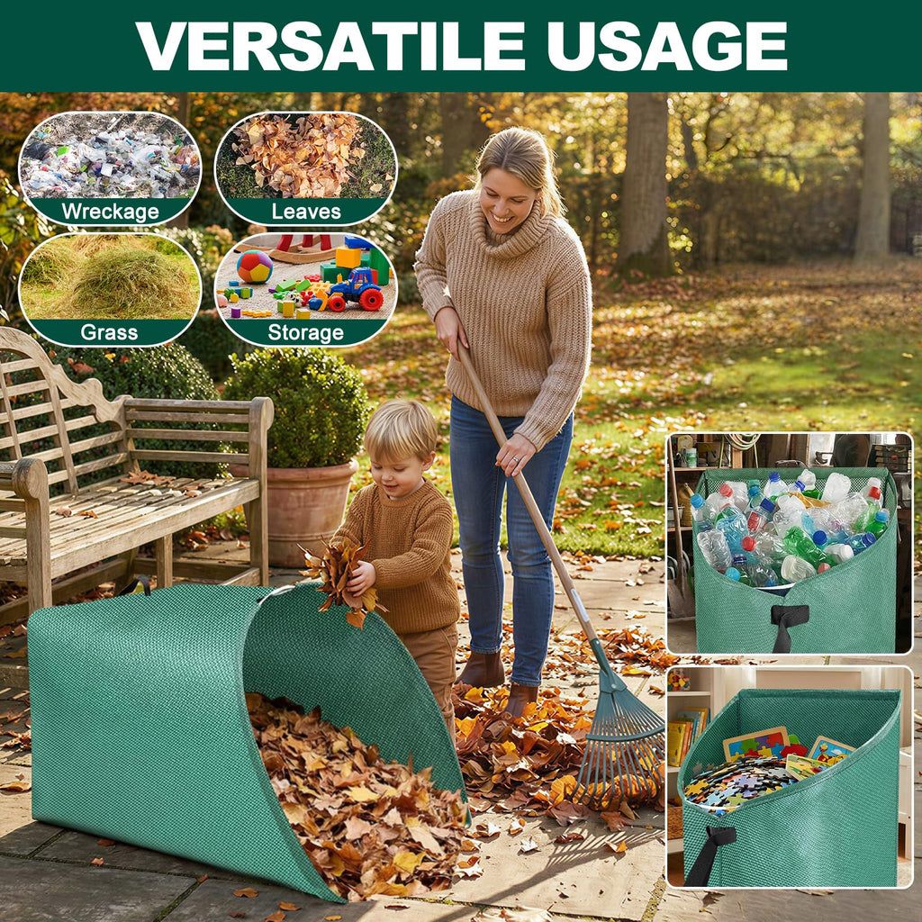 UQM 60 Gallon Large Leaf Collector, Easy Storage & Transport