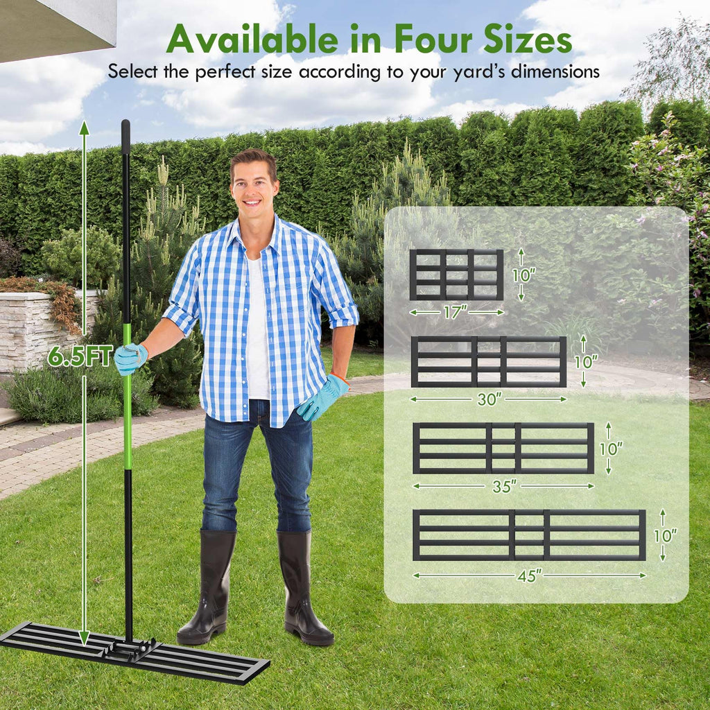 Seeutek Lawn Leveling Rake, 45" x 10" Heavy Duty Ground Leveler