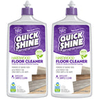 Quick Shine Hardwood Floor Cleaner 27oz, 2Pk| Use in Spray & Vac Mops| Removes Dirt & Scuff Marks| Ready-to-Use, Streak Free, No Rinse| Safer Choice Cleaner| Perfect for Gentle and Effective Cleaning