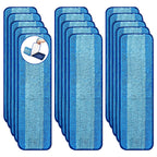 BYOFI 15-Pack Microfiber Mop Pads for Bona Mpo- Washable Reusable Refills for Hardwood, Tile & Multi-Surface Floors | Pet Hair & Stain Remover