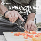 Gerber Gear Truss 17-in-1 EDC Needle Nose Pliers Multi tool - includes Pocket Knife, Screwdriver, and Bottle Opener Accessories - Gifts for Men, Fishing and Camping Gear - Gray with Standard Sheath