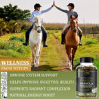 Soursop Leaves & Soursop Fruit Gummies - Sugar Free Soursop Graviola Gimmies - 3000mg Max Strenght Soursop Extract - Graviola Supplement - Soursop Fruit and Leaf - 60ct - Non-GMO – Vegan Friendly