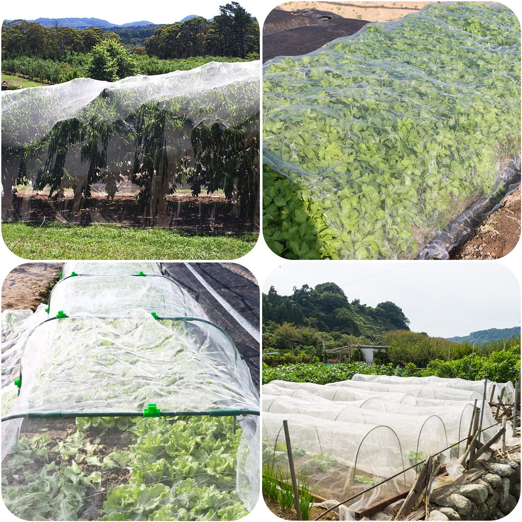 Garden Netting Kit 10×30 FT Ultra Fine Mesh Plant Protection Cover