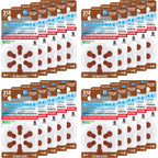 Powermax Size 312 Hearing Aid Batteries, 120 Count Long-Lasting Battery Pack, Brown Long Tab for Easy Change