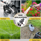 bayite 12V DC Water Transfer Pump with 2 Hose Clamps 12 Volt Diaphragm Pump Self Priming Sprayer Pump with Pressure Switch 4.5 L/Min 1.2 GPM 80 PSI for Weed ATV Marine Boat