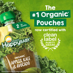 HAPPY BABY Clearly Crafted, Stage 2, Fruit & Veggie Variety Pack, 4oz (10)