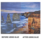 YAKAMOZ Clear Jigsaw Puzzle Glue with Precision Applicator – Non-Toxic, Quick Dry & Water-Soluble for Puzzles up to 10000 Pieces (400ML)