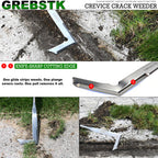 GREBSTK Crack Weeder Crevice Weeding Stainless Steel Sharp Lightweight Tool