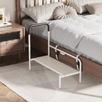 Josmimic Bed Step Stool for Adults, Bedside Steps for Elderly Seniors with Non-Slip Handle & LED Light, Stable Assist Rail for High Beds