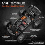 X-TMAGA 1:14 All Terrain RC Cars, 4WD Off-Road Remote Control Car (HS14323)