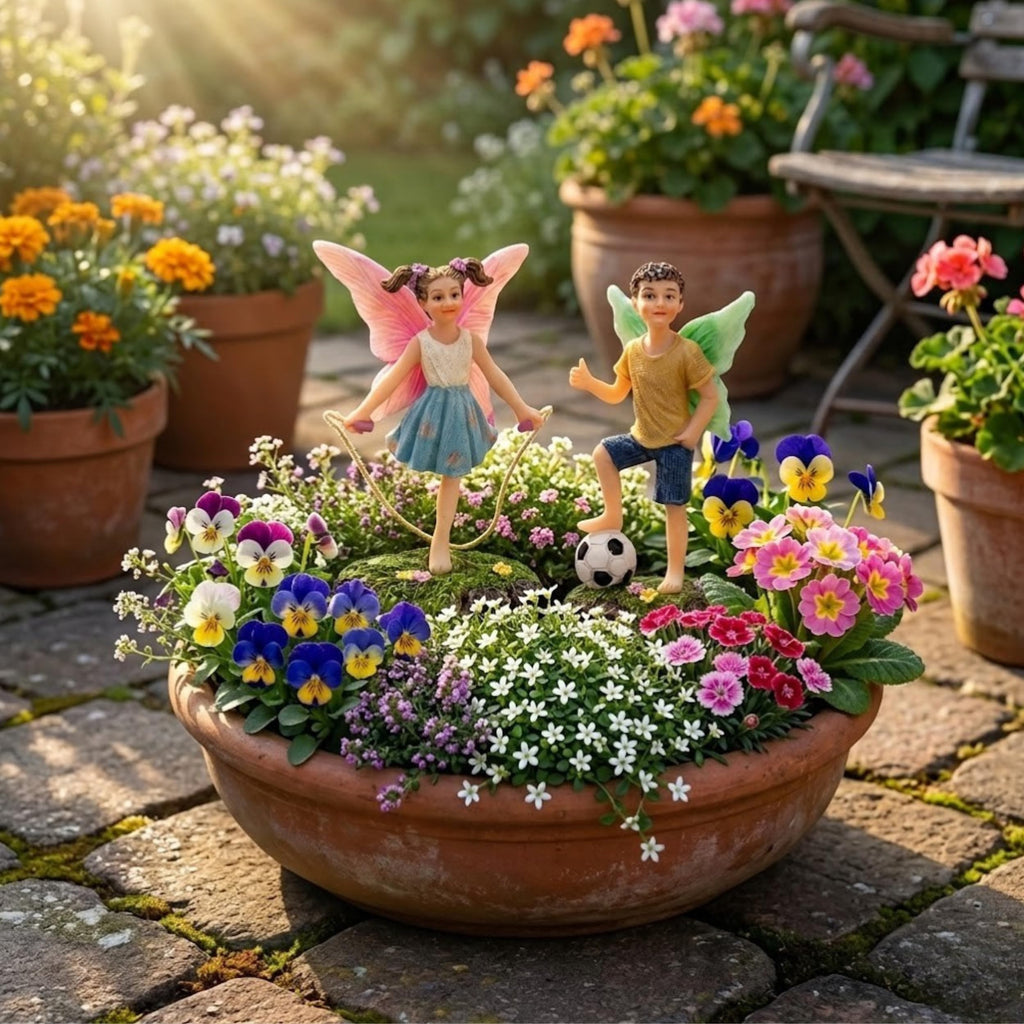 PRETMANNS Fairies for Fairy Garden Accessories Outdoor 2-Piece Fairy Set