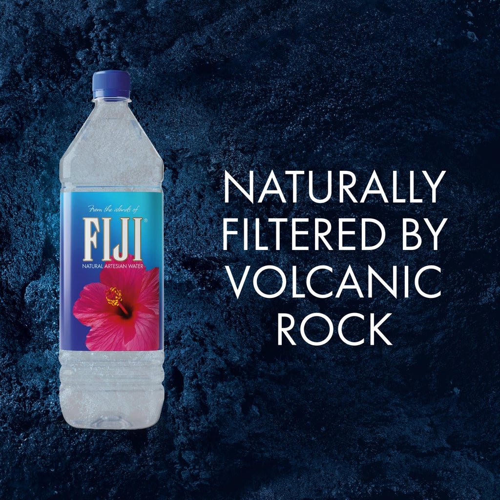FIJI Natural Artesian Bottled Water 1.5 Liters /50.7 Fl Ounce (Pack of 12)