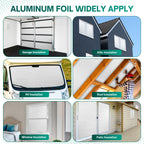 HADOR Reflective Window Film Insulation Roll 59 in X 99 in, Foil Aluminum Roll Double-Sided Foam Core, Summer Window Heat Blocker for RV/Windows/Garage Door - Folded Package