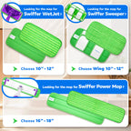 Befanty 3 Pack Reusable Microfiber Mop Pads, Compatible with Swiffer PowerMop and Bona Mop, Machine Washable Cloths, Scraper Included, Refills for All Floor Cleaning, Wet Dry - 16"- 18"