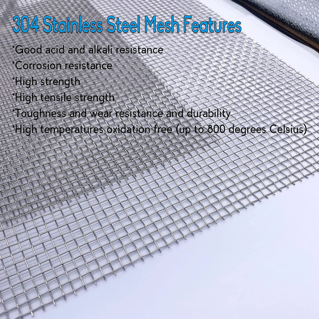 Valchoose 2PACK Wire Mesh 12” X 24”, Sturdy 304 Stainless Steel Mesh