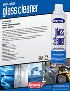 Sprayway Glass Cleaner with Foaming Spray for a Streak-Free Shine for Home and Automotive Use, 19 oz., Pack of 6