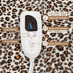 Deepsoon Heating Pad,Electric Heating Pads for Back,Neck,Moist Heating Pad for Abdomen Shoulder Knee Legs,Dry/Moist Heat&Auto Shut Off,Mother's Day Birthday for Men and Women,Leopard Print,24x20 Inch