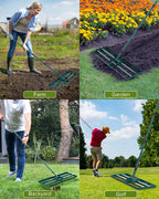 30 Inch Lawn Leveling Rake with 78'' Adjustable Handle for Backyard/Garden