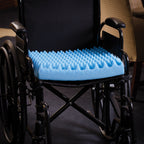 DMI Foam Waffle Cushion For Chair, Egg Crate Cushion Foam Seat Pad, Seat Cushion for Car, Office Chair or Wheelchair Cushion to Relieve Back, Tail Bone Pain, Sciatica, 18x16x4, Car Seat Cushion