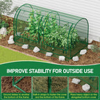 SPECILITE 98x49x49in Garden Plant Netting Mesh Cover for Raised Bed, Green