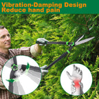 Hedge Shears 29.5" Manual Hedge Clippers with 15° Angle Precision Blades Plant Cutting Scissors for Trimming and Shaping Hedges, Shrubs, Boxwood, Tall Bushes