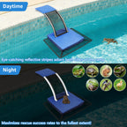 Fayoo 2PCS EVA Pool Animal Escape Ramp with Reflective Strips, Frog Saver Log for Swimming Pool, Critter Escape Device for Frog, Toad, Lizard, Chipmunk, Small Animal Saver for Pool, Spa and Pond
