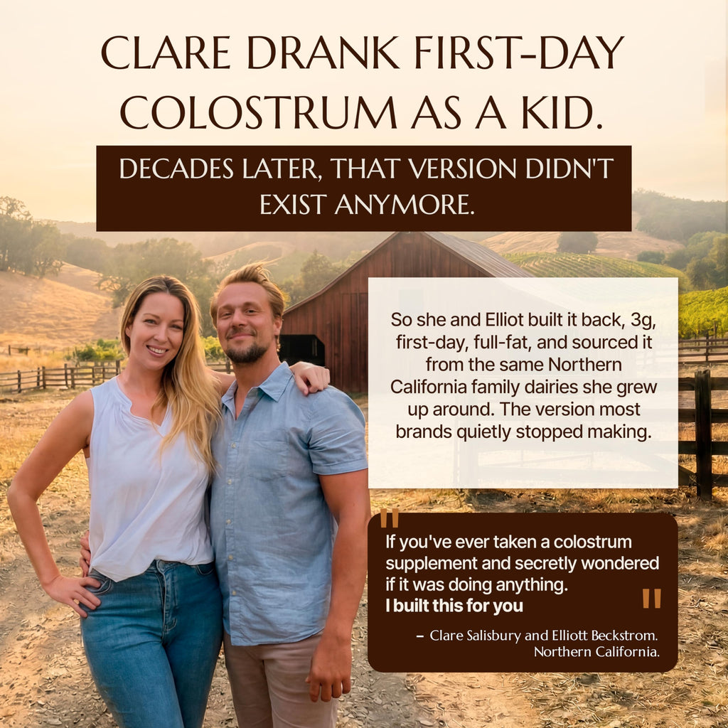 Harvestory Grass-Fed Bovine Colostrum Powder - First-Day Milking, Unstripped Full-Fat - Supports Gut Health, Immunity, Skin & Hair - Unflavored, Non-GMO, Made in USA, 30 Servings