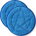 HHQ Microfiber Carpet Bonnet Pads Compatible with Oreck Orbiter Pads and Brushes, 12" & 13" Floor Buffer Pads, 2 Pack