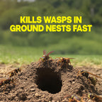 Raid Outdoor Wasp Ground Nest Killer, Dust Insecticide for Outside Household Use, Wasp Killer, Fast-Working and Odorless, 24 Oz