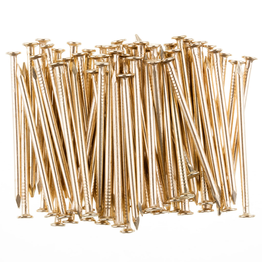 Mr. Pen- Nail Assortment Kit, 600 Pcs, 4 Sizes, Gold Picture Hangers