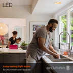 Sylvania LED Flood BR30 Light Bulb, 65W = 9W, 10 Year, 650 Lumens, Dimmable, 2700K, Soft White - 12 Pack (41262)